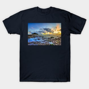 St Michael's Mount Cornwall Dramatic Sunset T-Shirt